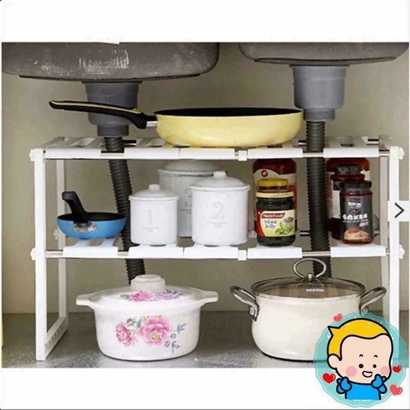 [HCM]Kệ để gầm bếp 2 tầng đa năng
