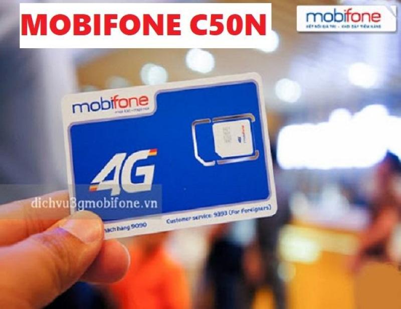 Sim 4G Mobifone C50N tặng 30GB/THÁNG + 1GB/ngày (30GB/30 ngày) + 20 phút gọi nội mạng + 50 phút gọi liên mạng - Chỉ với 50000đ/tháng từ MƯỜNG THANH ROYAL
