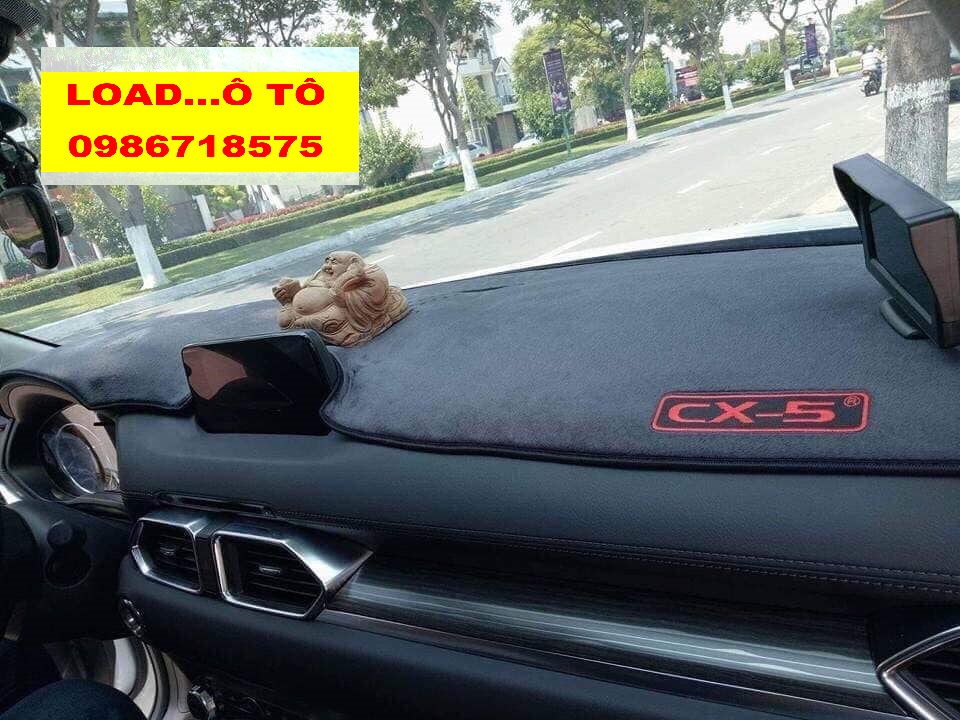 Thảm Taplo Nhung Cao Cấp Mazda CX5 2026-2018 (có lớp chống trượt)