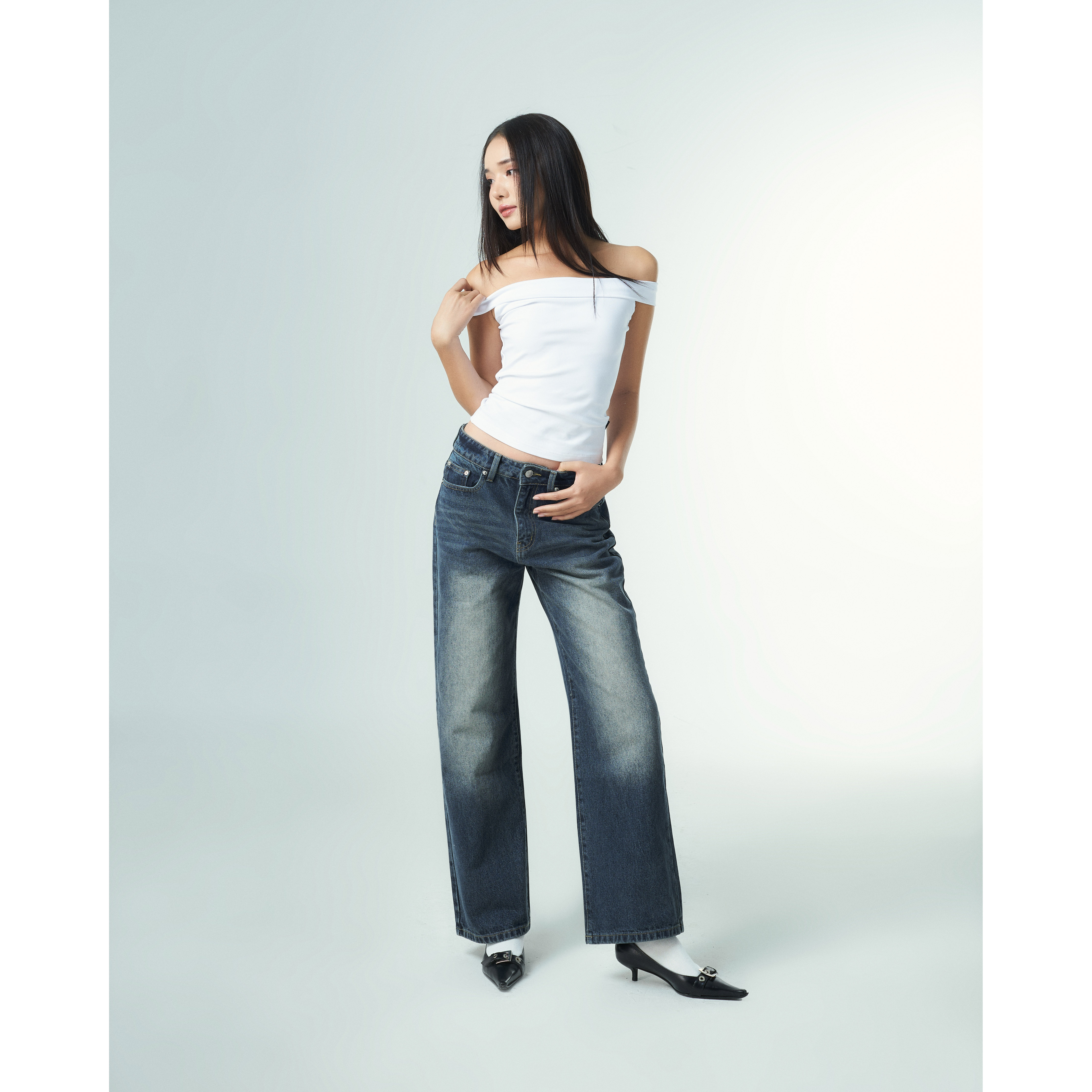 Áo Croptop Nữ Trễ Vai PRADIES Coastal