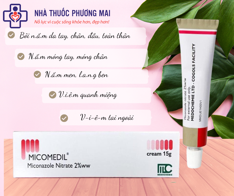 KEM CHĂM SÓC DA MICOMEDIL 15G