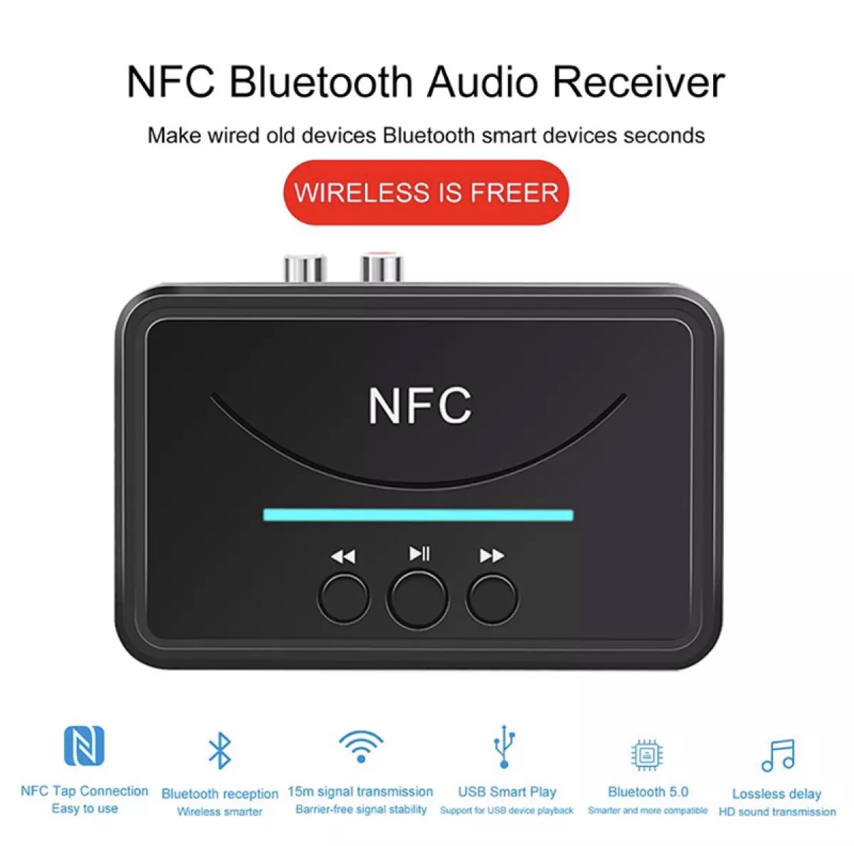 Thiết bị thu Bluetooth cao cấp - Biến mọi loa, amply thường thành bluetooth