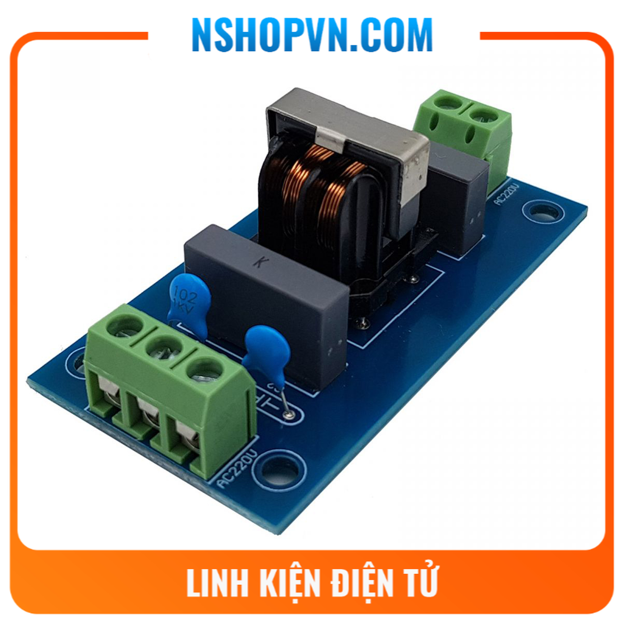 Module lọc nhiễu điện từ emi 220vac 3a