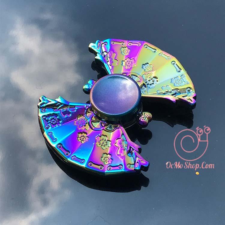 Con quay Finger Spinner cánh quạt phản quang kim loại cao cấp