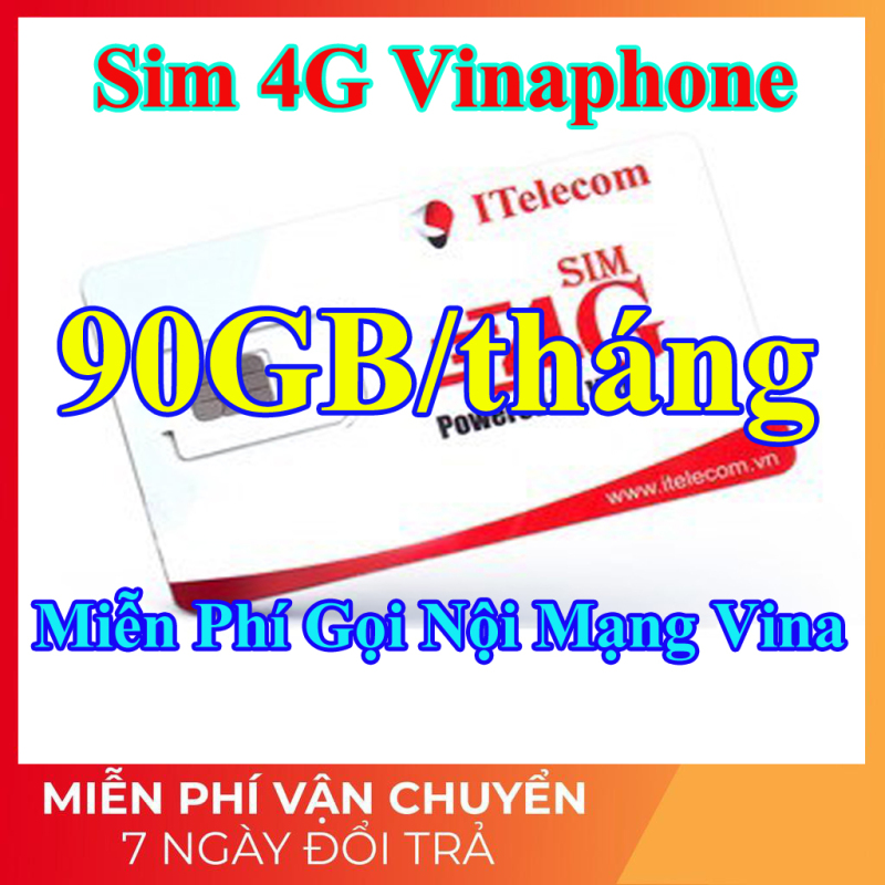 [HCM]Sim 4G Vina - 90GB/tháng + Miễn Phí Gọi Nội Mạng Vinaphone (Giống như sim 4G Vinaphone VD89P) - Shop Lotus Sim Giá Rẻ