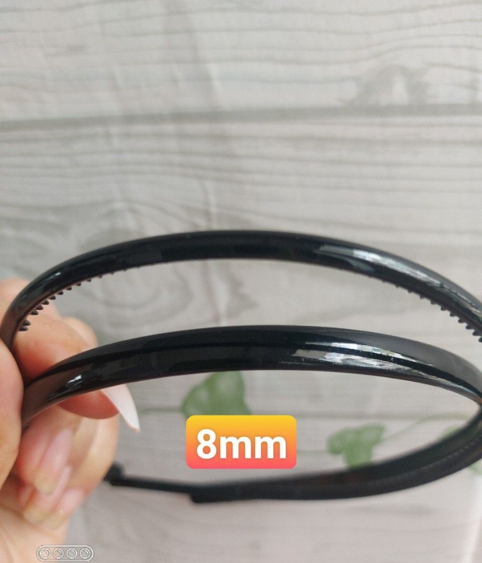 [HCM]- 2 CÀI TÓC ĐEN TRƠN 4MM ,8MM NHỎ