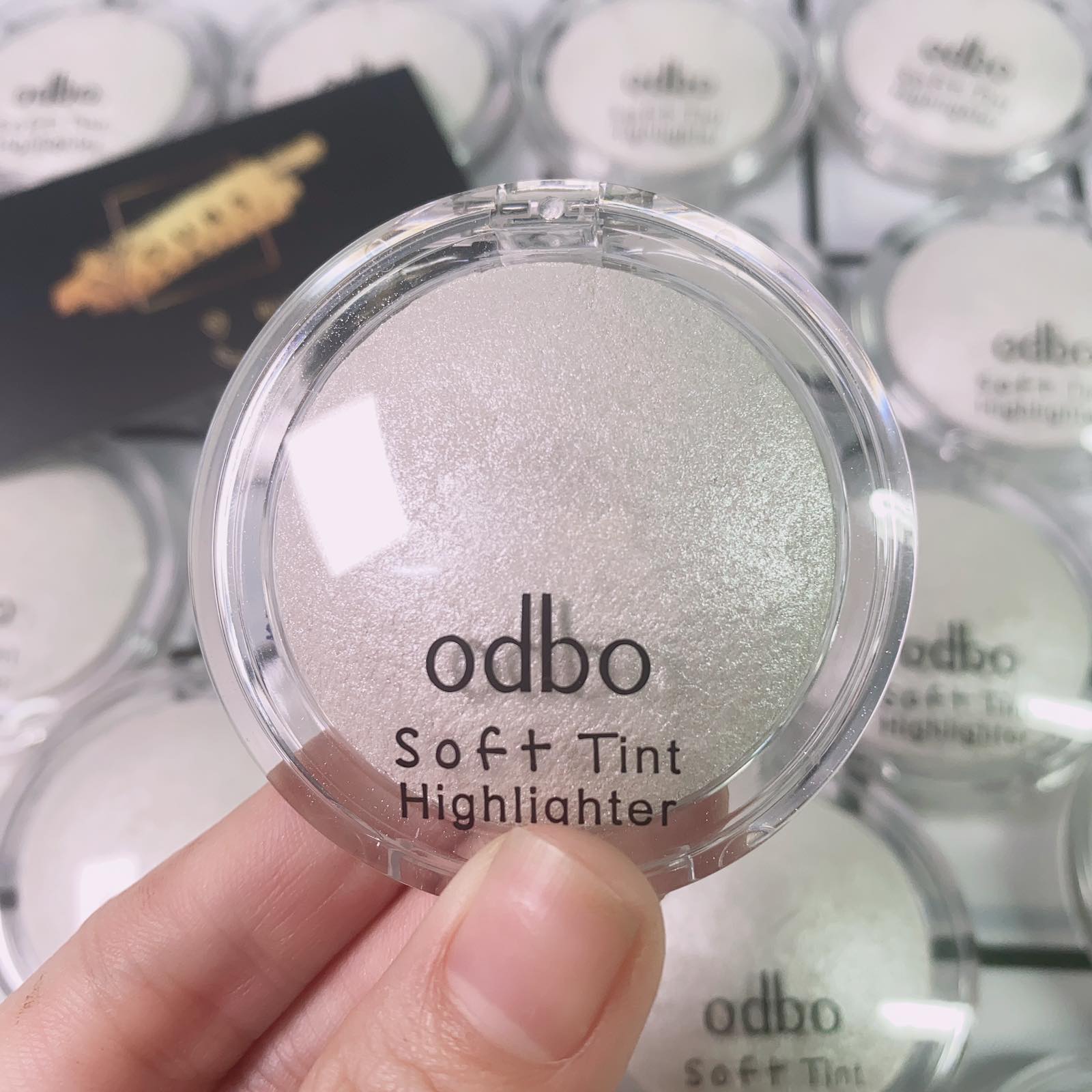 Phấn bắt sáng có nhũ mini màu trắng odbo soft tint highlighter od173