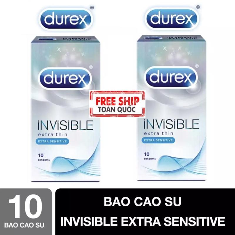 [MUA 1 TẶNG 1] Bao Cao Su Durex Invisible Extra Thin siêu mỏng kéo dài thời gian quan hệ [che tên sản phẩm] nhập khẩu