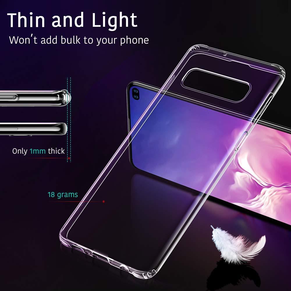 Ốp Silicon cho Samsung Galaxy S10 Plus / S10+ Trong suốt (Loại A+ chống ố vàng)