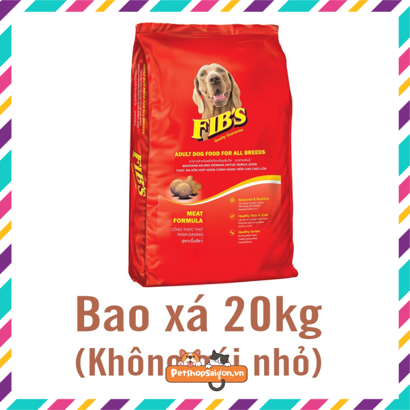 XẢ KHO Thức ăn cho chó trưởng thành FIB s 20kg - Bao Xá - Giá cực tốt