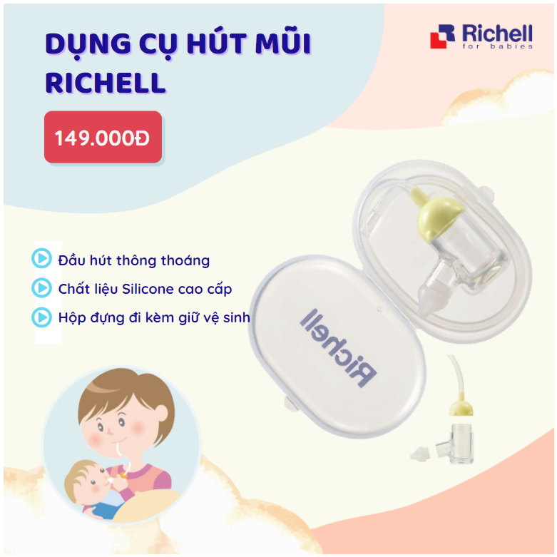 [XẢ HÀNG] Hút mũi Richell Nhật Bản