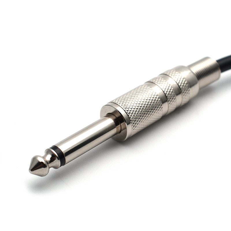 Dây Line jack đàn guitar lò xo đầu 6.35ly