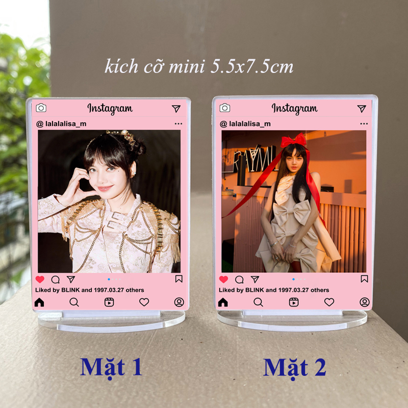 Tượng instagram Blackpink kích cỡ mini ( in 2 mặt khác nhau )