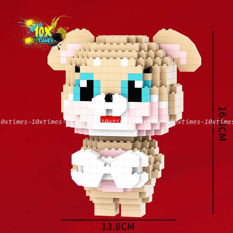 (18cm) Mô hình lắp ráp 12 con giáp lớn