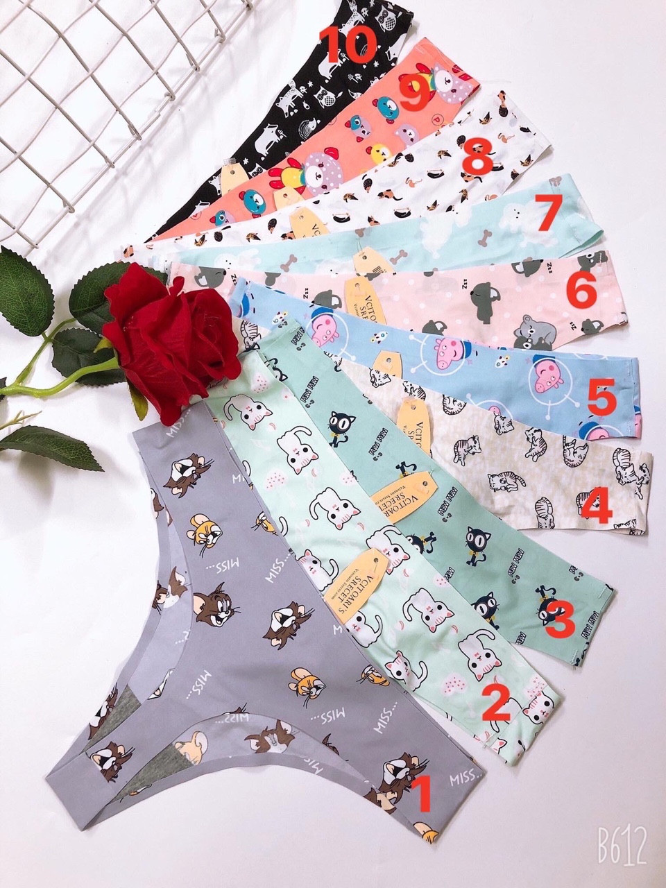 Combo 5 quần lọt khe su đúc hoa 015