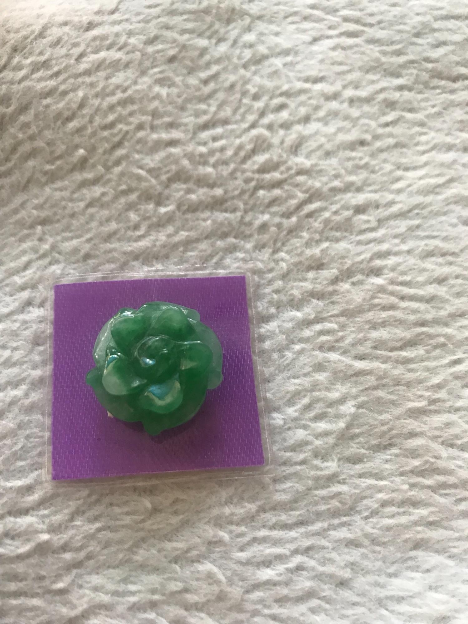 [HCM]MẶT NHẪN HOA MẪU ĐƠN ĐÁ CẨM THẠCH TỰ NHIÊN ĐẸP 18mm dầy 5mm Chỉ 400k