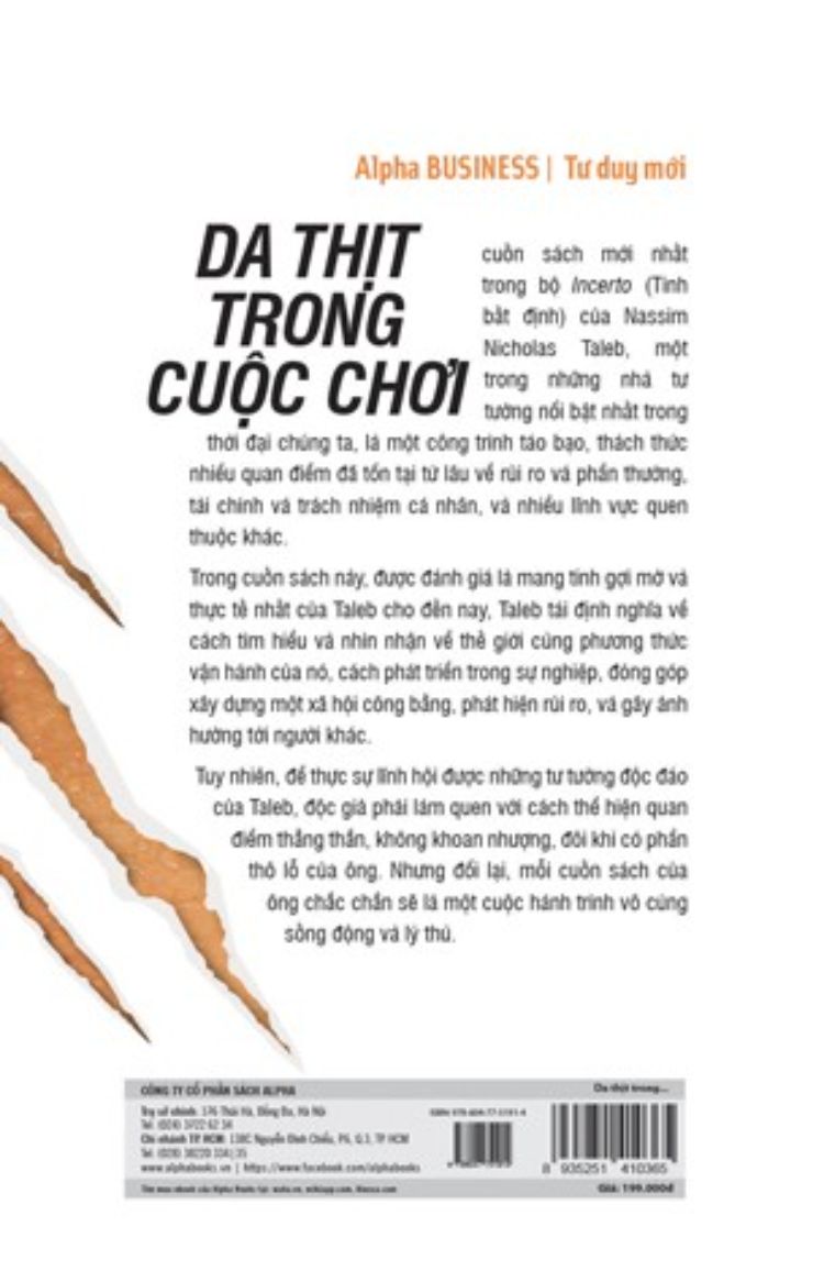 Sách Alphabooks - Da Thịt Trong Cuộc Chơi