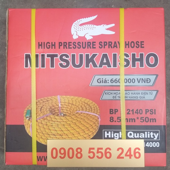 DÂY RỬA XE PHUN ÁP LỰC MITSUKAISHO 8.5MM X 50M dây mềm