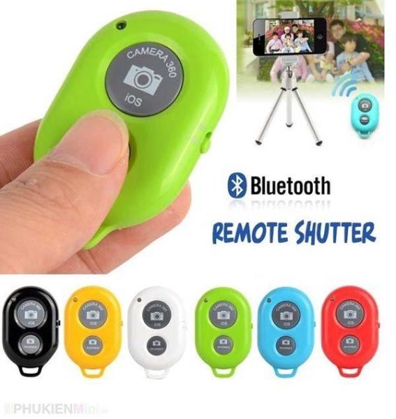 Remote chụp hình nút bấm bluetooth chụp hình quay phim cho điện thoại
