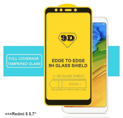 Kính cường lực 9D Full màn Xiaomi Redmi 5 Plus