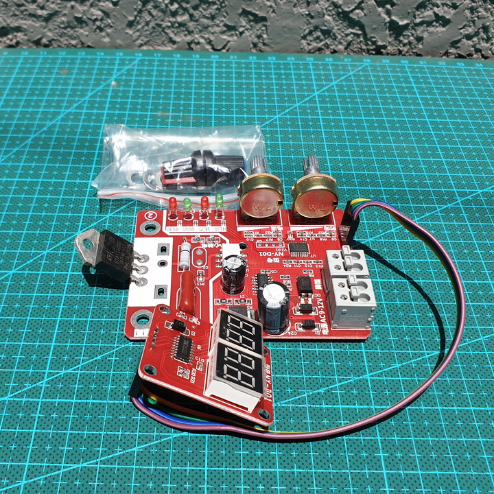 Mạch timer máy hàn cell pin NY-D01, máy hàn điểm chịu dòng 40A/100A.
