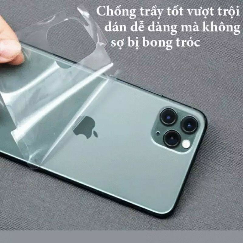 Kính Cường Lực Iphone Chống Vân Tay + Miếng Dán PPF Mặt Sau Phục Hồi Vết Xước Dành Cho Iphone