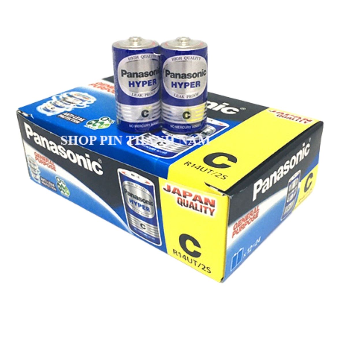 Pin Trung Panasonic hyper R14UT Vỉ 2 Viên Chính Hãng