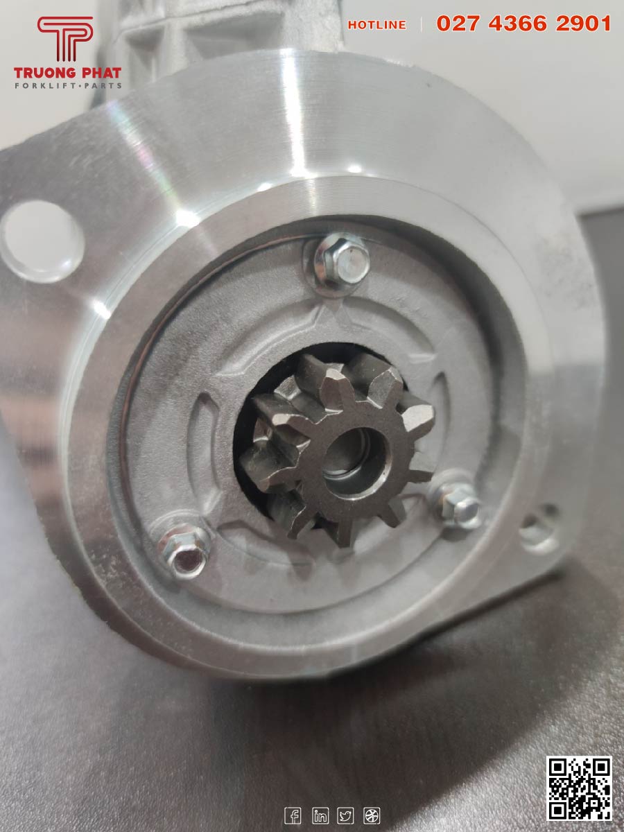 PHỤ TÙNG XE NÂNG - ĐỀ KHỞI ĐỘNG TCM TD27 12V - STARTER FOR TCM FORKLIFT TD27 12Volt - 23300-1W400