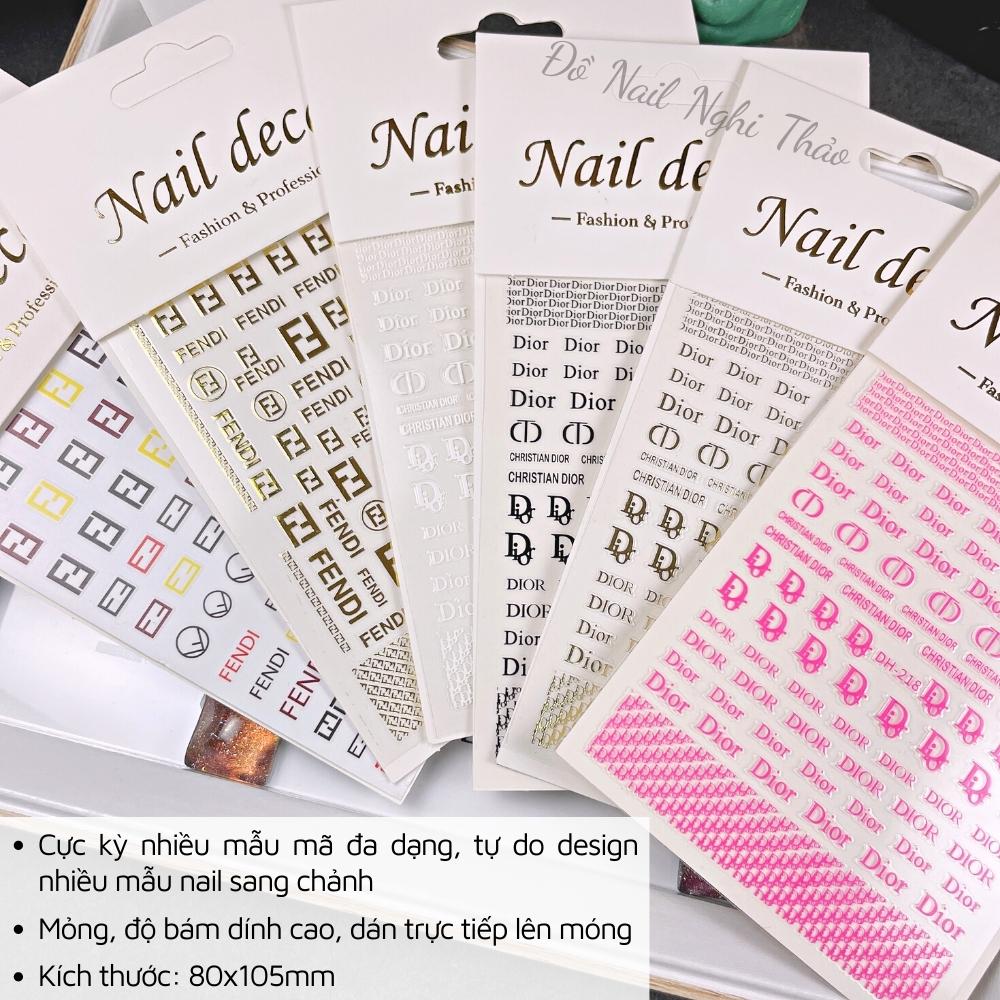 Sticker nail thương hiệu Nghi Thảo trang trí móng