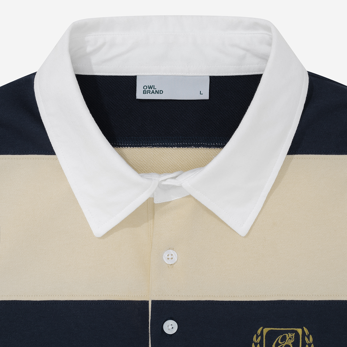 Áo nỉ sọc Owlbrand Rugby/ Navy
