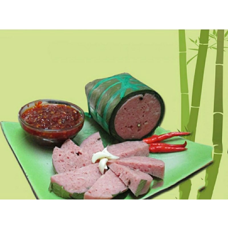 2 CÂY NEM CHUA CÔ 4 ĐẶC SẢN BÌNH ĐỊNH (1 CÂY 500GRAM LUN LÁ)