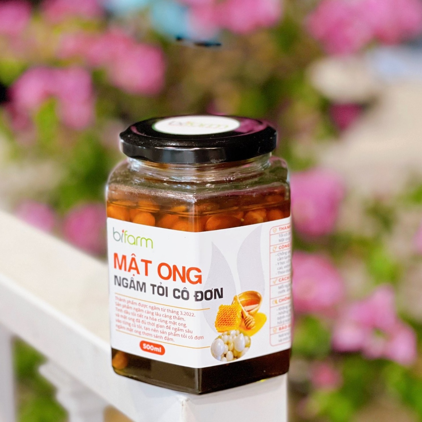 MẬT ONG NGÂM TỎI CÔ ĐƠN_HŨ 500ML