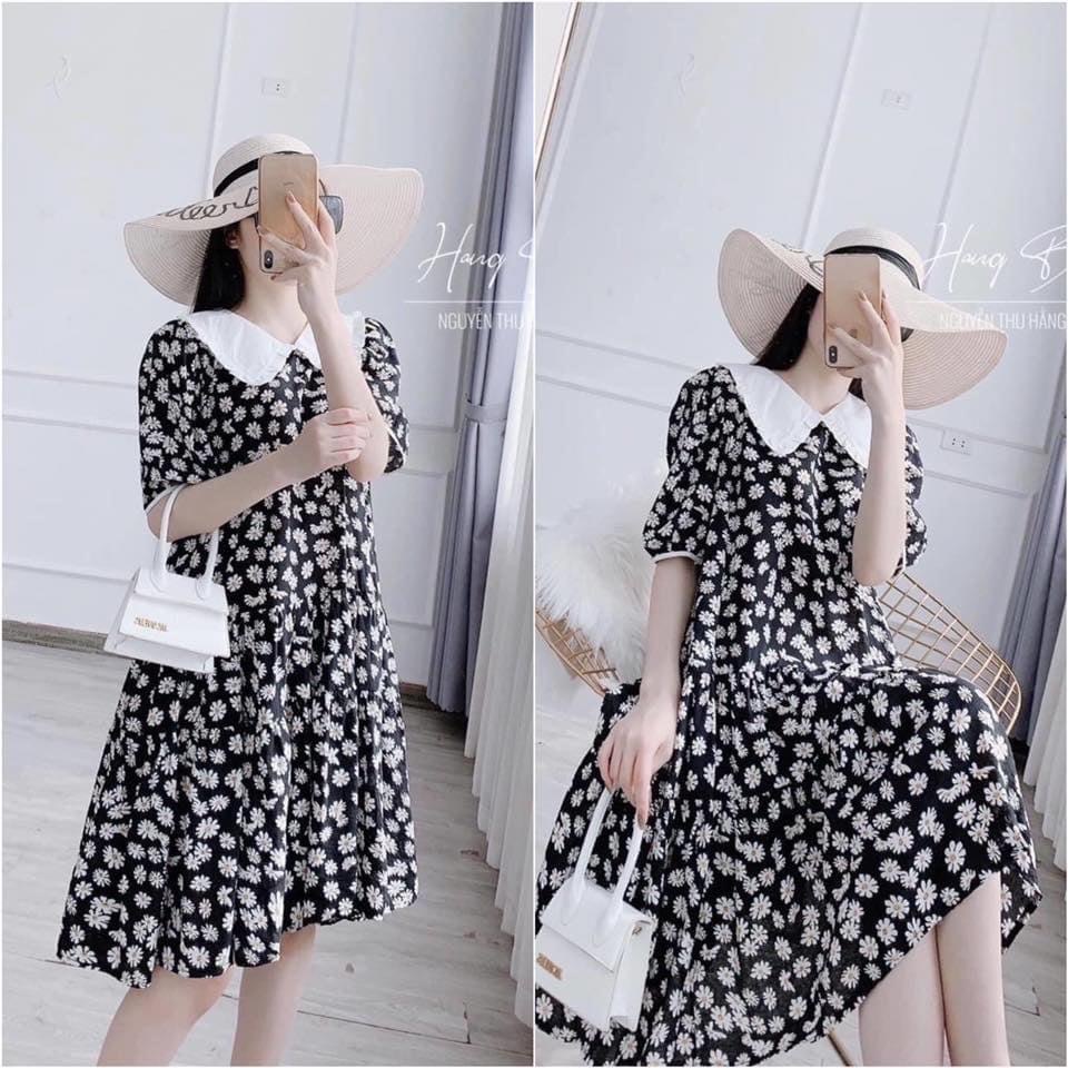 Đầm bầu, váy bầu hoa cúc siêu xinh