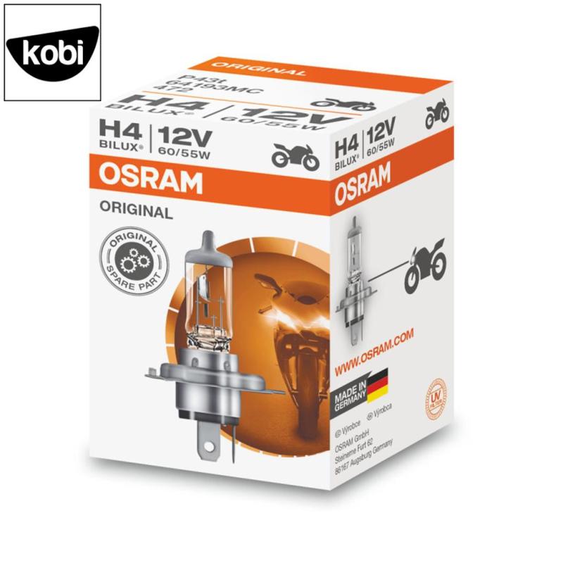 Bóng đèn osram H4 12V 60/55W dùng cho pha cos ô tô và xe máy, bền bỉ, ánh sáng chuẩn, siêu tiết kiệm
