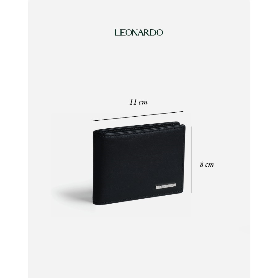 Ví da nam mini Henry thương hiệu Leonardo