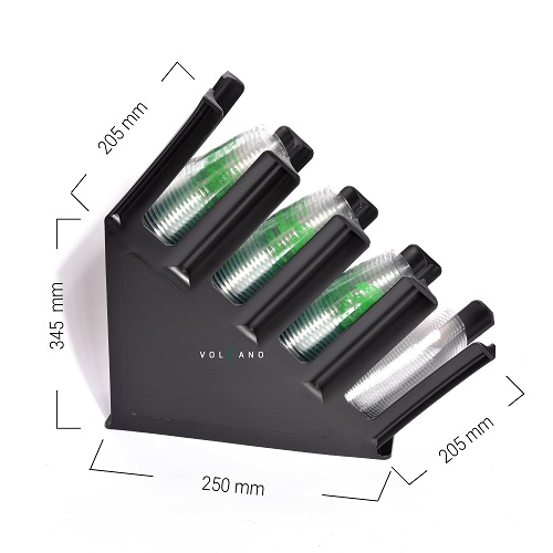 KỆ ĐỰNG CỐC TRÀ SỮA MICA -MÀU ĐEN