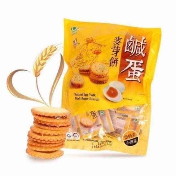 Bánh quy trứng muối Đài Loan 500 gram (Bánh quy trứng muối 500gram)