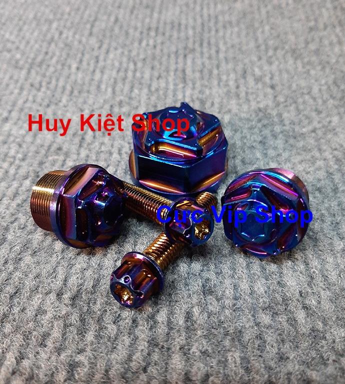 Bộ 5 Ốc Chảng Ba Raider Xăng Cơ, Satria Xăng Cơ Xi Titan Cực Đẹp MS2413