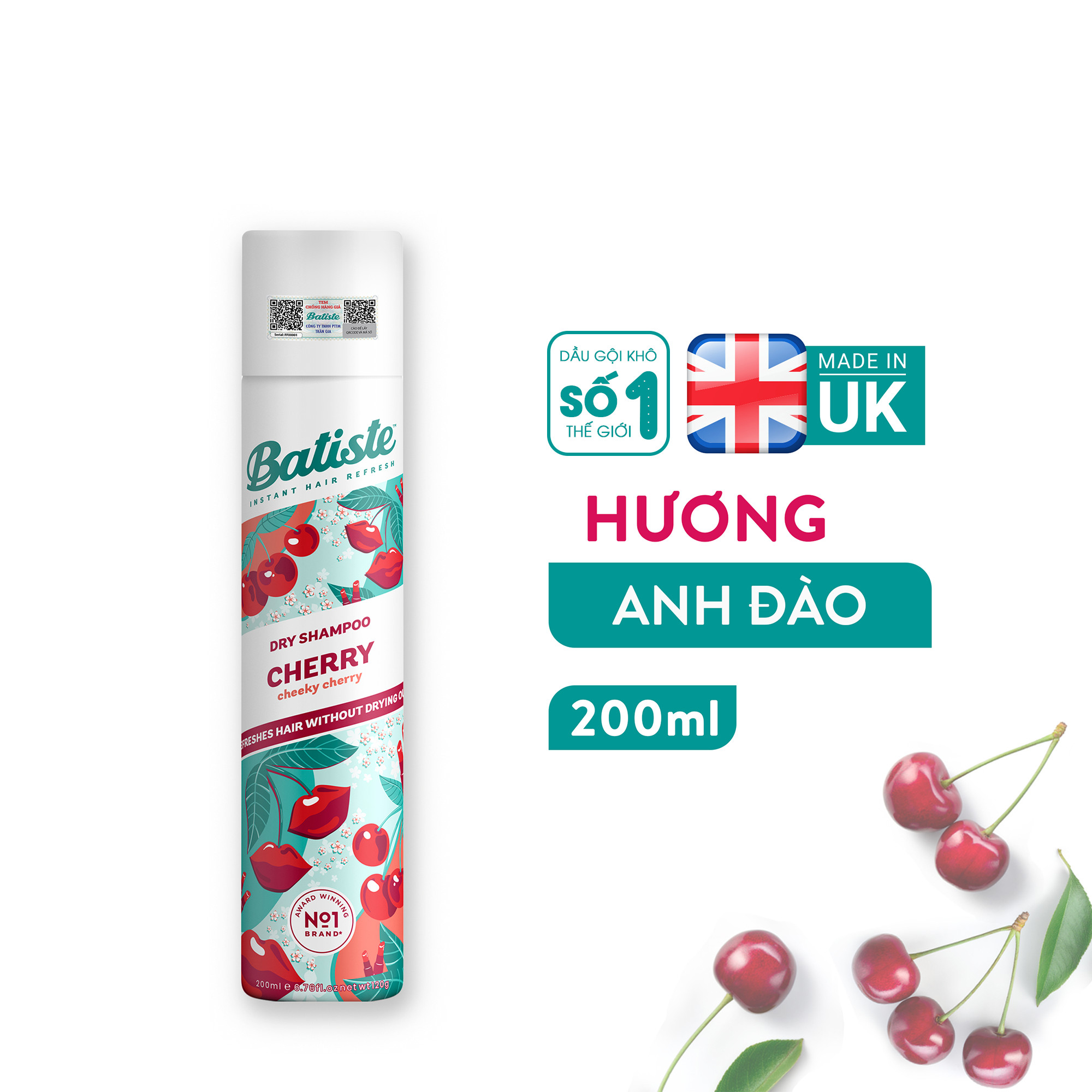 Dầu Gội Khô Batiste Dry Shampoo 50ml / 200ml