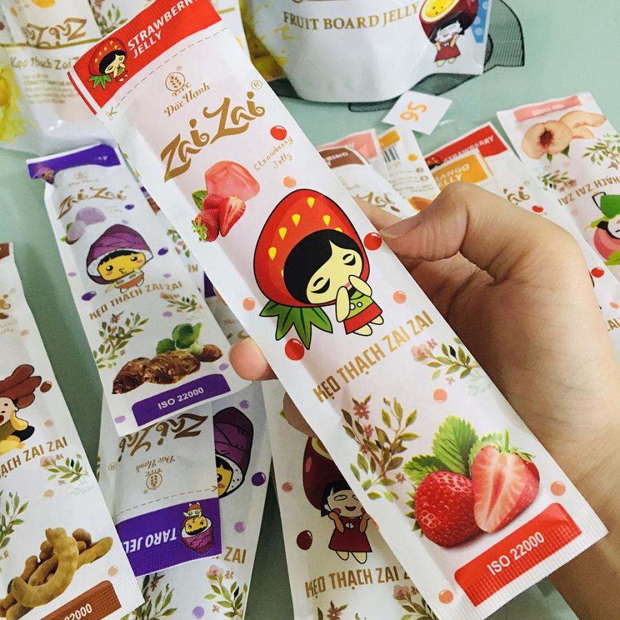 Kẹo thạch Zaizai Đức Hạnh [Phiên bản thạch dài]