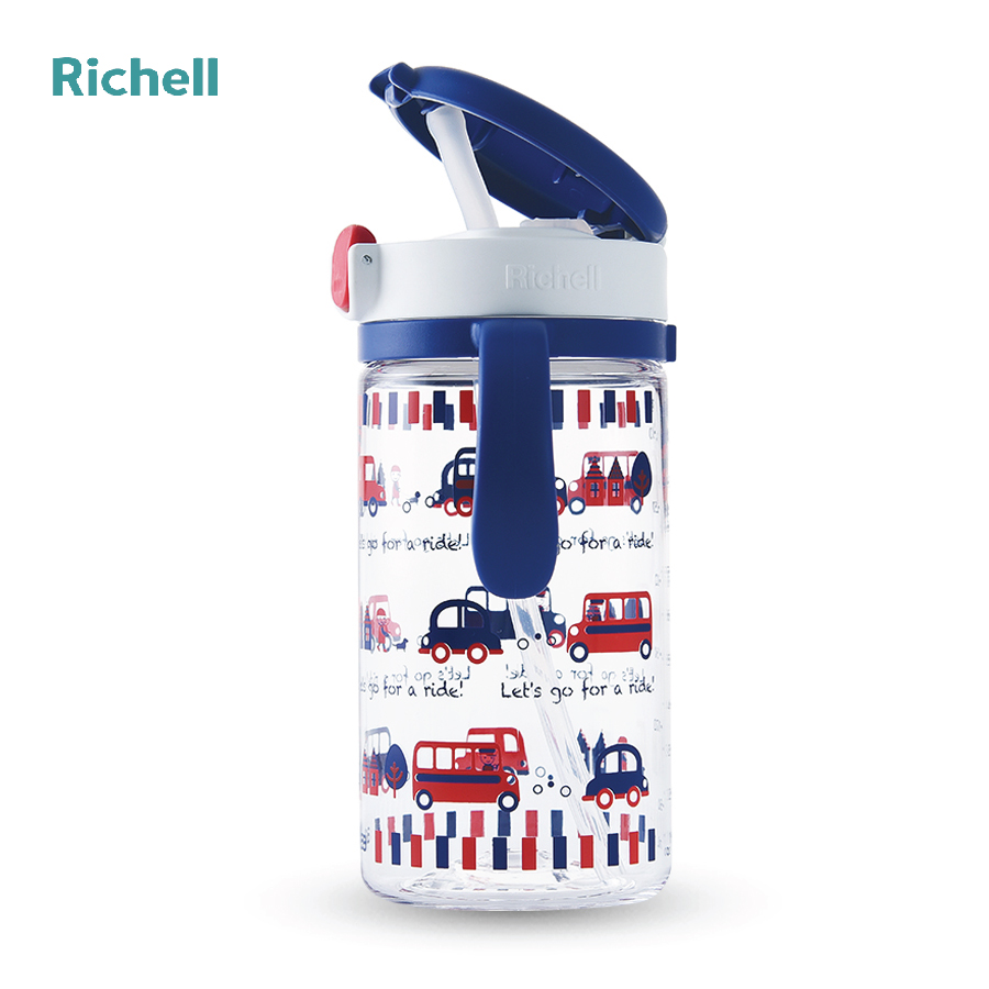 BÌNH ỐNG HÚT AQ RICHELL 320ML XANH RIDE