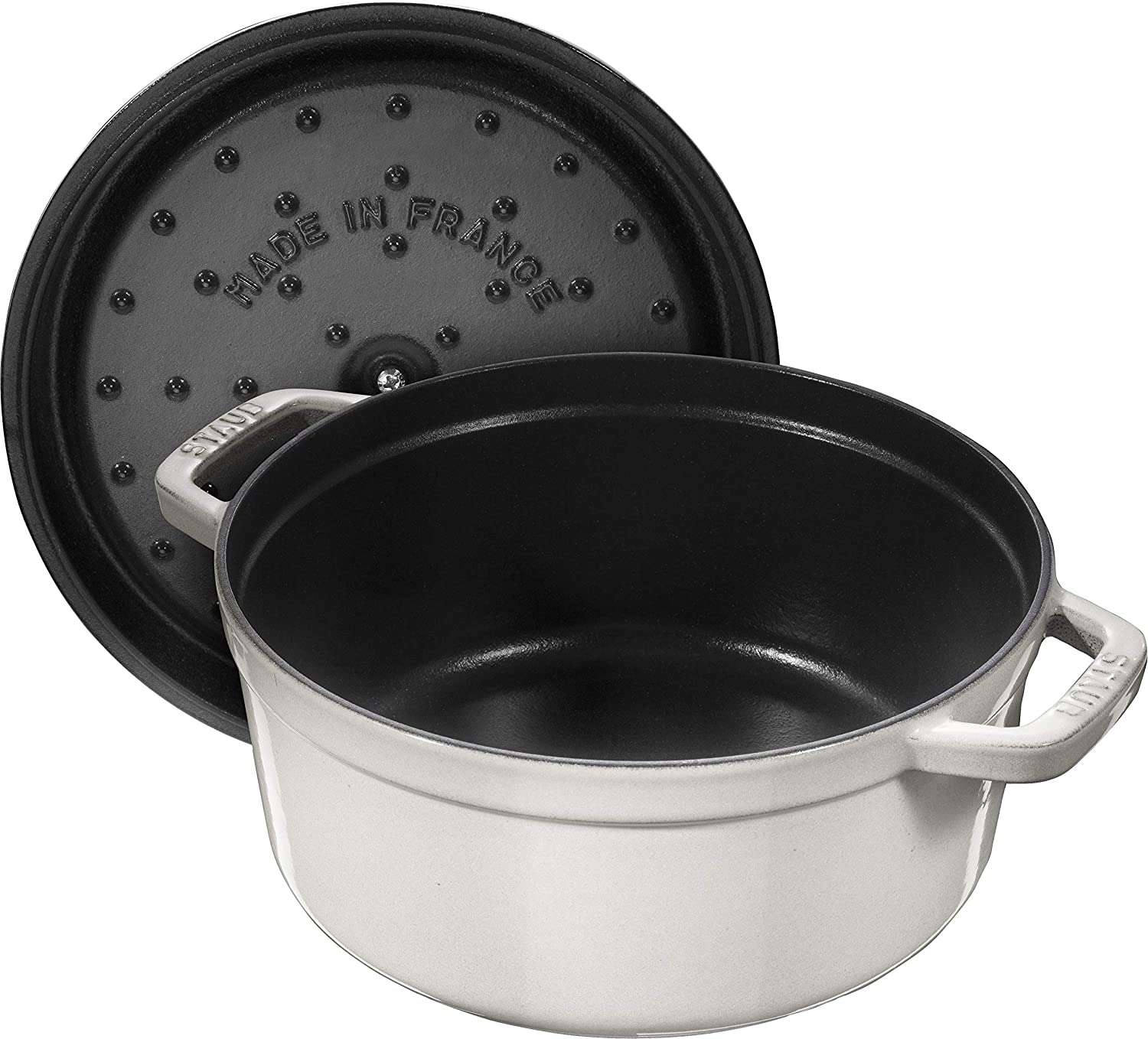 [Trả góp 0%] Nồi gang STAUB WHITE TRUFFLE 24 CM
