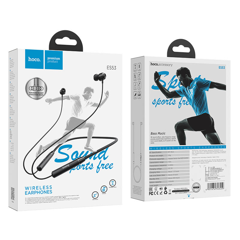 Tai nghe bluetooth thể thao Hoco ES53 Coolway BT V5.0, pin dùng 8H - Nhat Tin Authorised Store