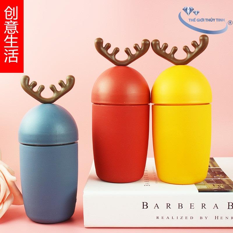 Bình Thủy Tinh Củ Cải Đựng Nước 300ML