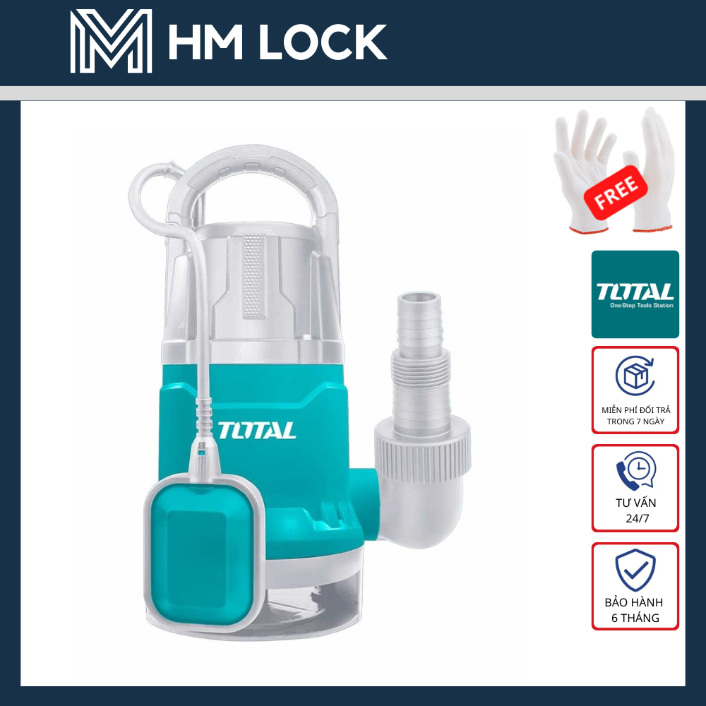 750w máy bơm chìm nước thải total - new model - hàng chính hãng - twp87506 - hm lock