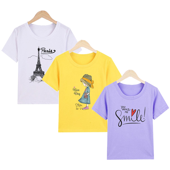 [HCM]Combo 3 áo thun nữ in hình chất liệu cao cấp thoải mái thiết kế thời trang dễ phối trang phục  M3