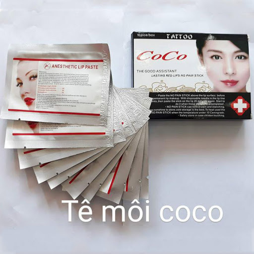 [HCM]Tê dán môi Coco / tê cô gái hộp 10 miếng