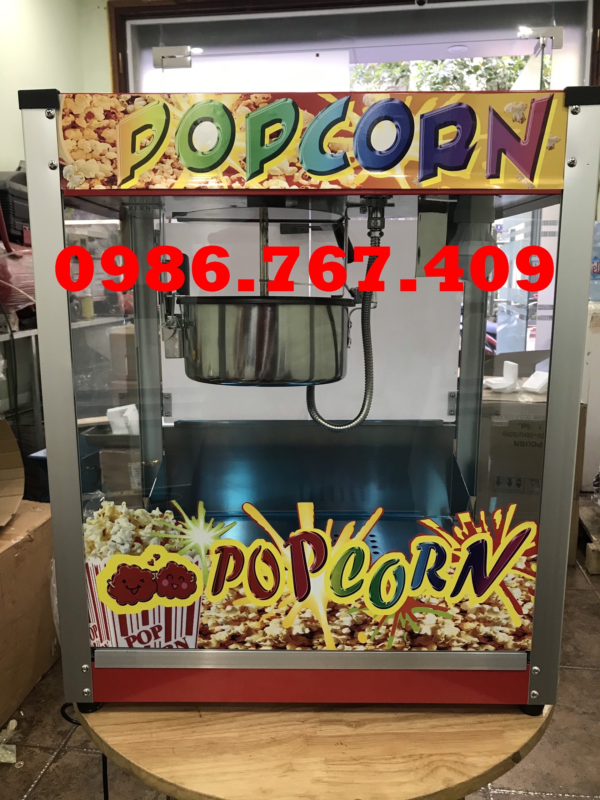 Máy nổ bỏng bắp rang bơ điện TK21