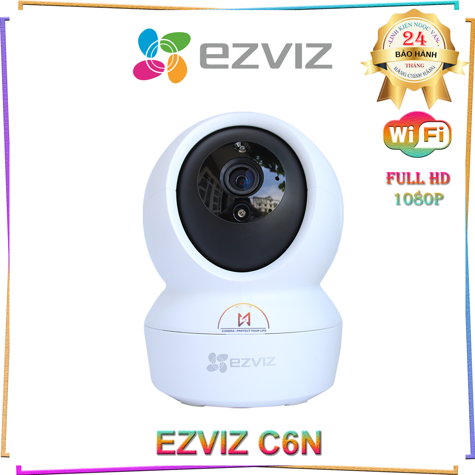 Camera Ip Wifi Ezviz C6N Full HD 1080P Có Cổng Lan - Hàng Chính Hãng