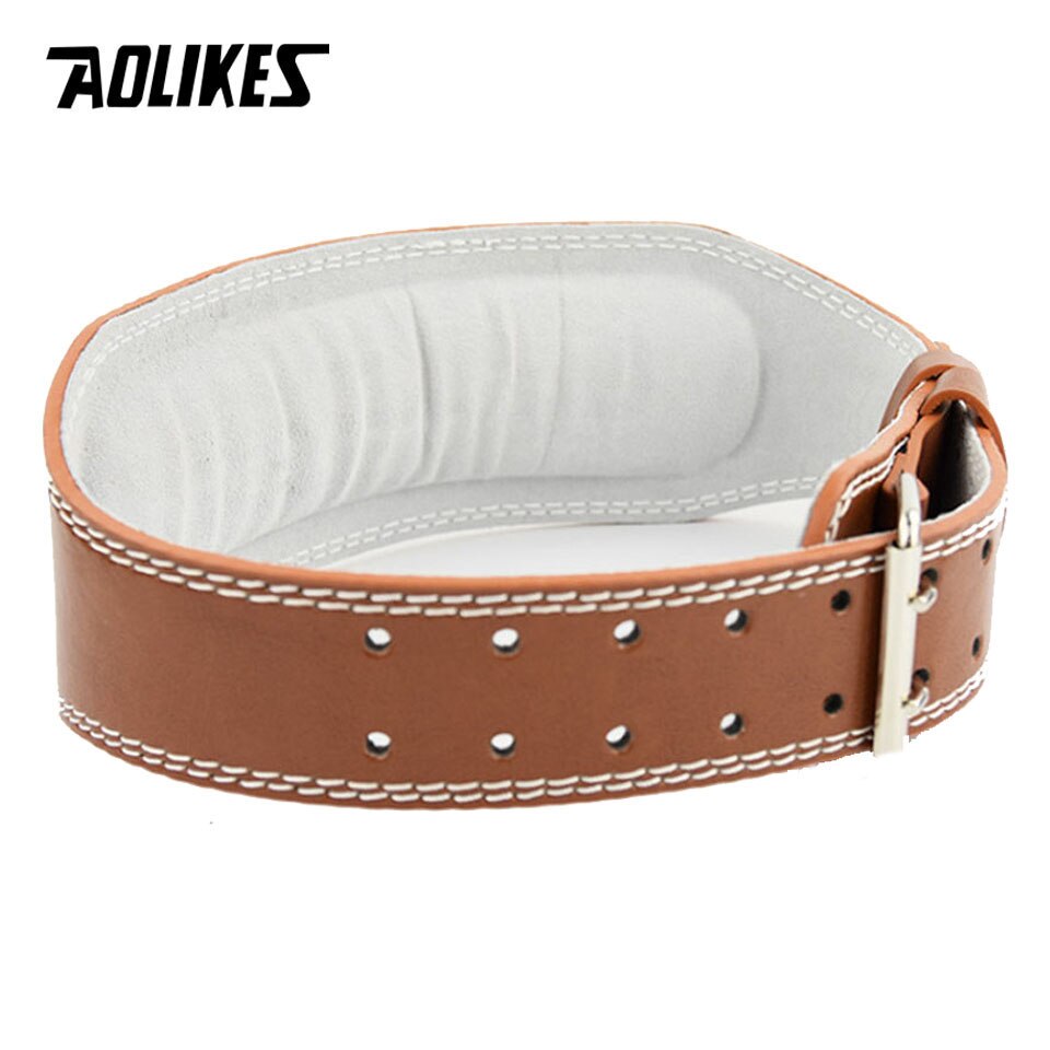 Đai lưng cứng tập gym AOLIKES YX048 da bò cao cấp weightlifting belt